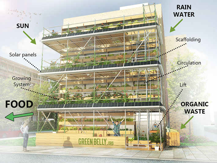 Vertical Urban Garden for modern cities