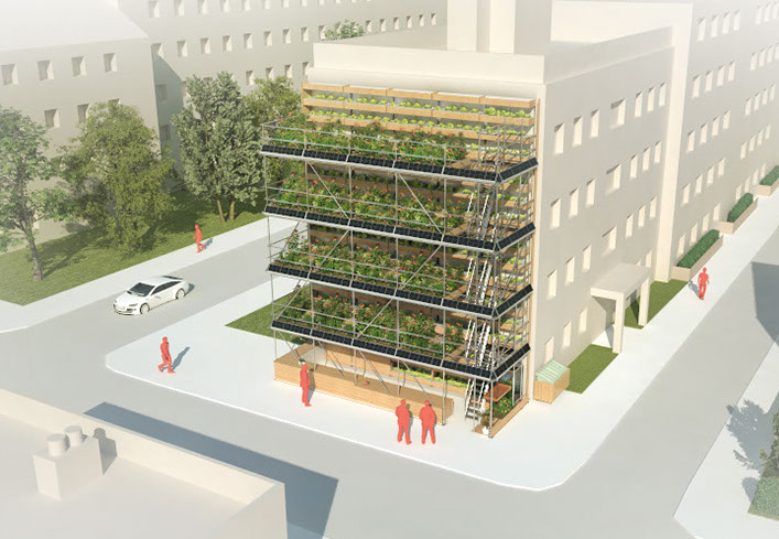 Vertical Urban Garden for modern cities